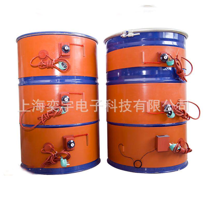 200L油桶带数显加热器硅橡胶加热板液化气瓶电加热带煤气罐体伴热