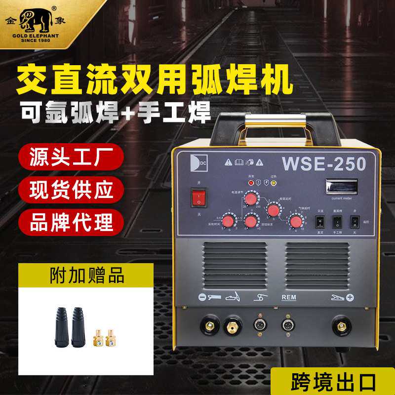 电焊机220V焊铝的焊机交直流WSE-250氩焊机金象制造生产焊缝