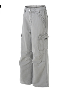 it：fivecm美式复古大口袋工装裤男款极简宽松阔腿纯棉直筒裤长裤