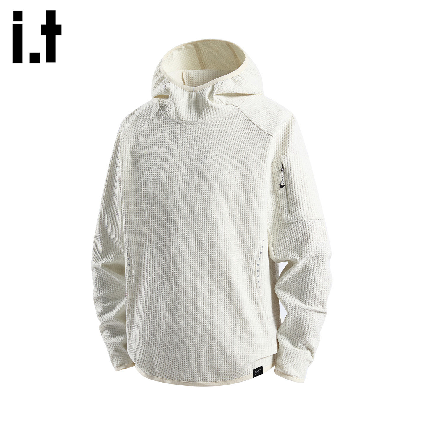 it：fivecm春季户外速干透气长袖T恤男跑步骑行休闲卫衣运动帽衫