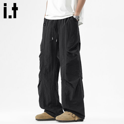 it：fivecm美式伞兵冰丝工装裤男