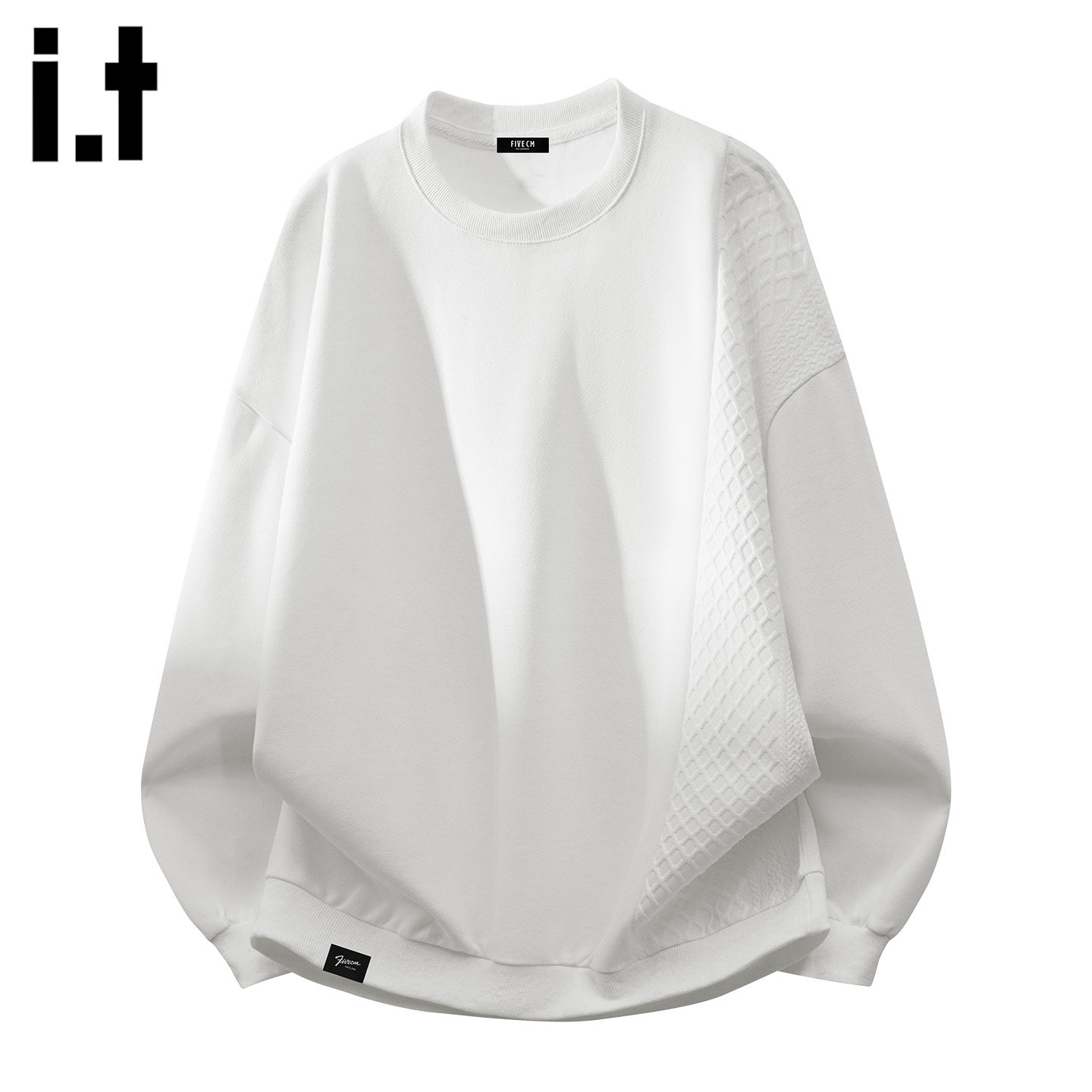 it：fivecm日系提花重磅卫衣男女