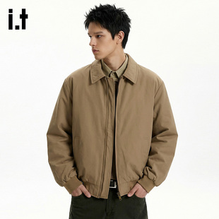 it：fivecm美式 短宽廓形bomber外套上衣 cleanfit拉链夹克男春秋季