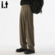 男生高级感长裤 it:fivecm直筒休闲裤 子男阔腿西裤 垂感裤 男 春秋季