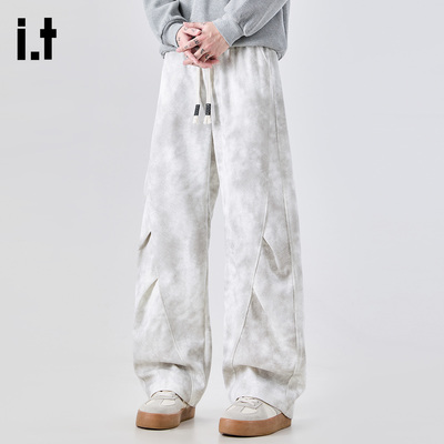 it：fivecm扎染重磅工装卫裤男春