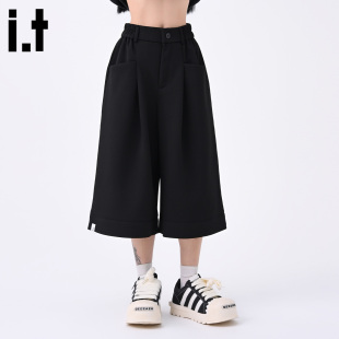 宽松阔腿七分裤 FIVECM美式 卫裤 男女2026夏季 潮牌直筒短裤 5cm