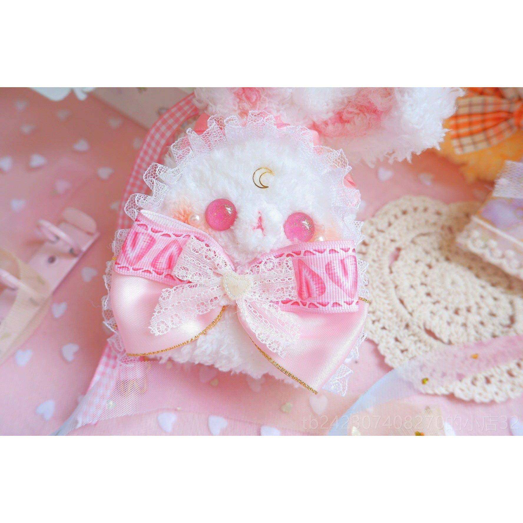 正品现货超甜棉包花糖兔兔钥匙原女创针织搭手作配lo饰品生日礼物,节庆用品/礼品,创意钥匙包,淘宝优惠券,粉丝福利购,淘宝优惠卷