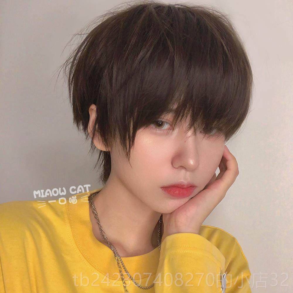 正品一口喵男短假发男日常基自然发佬毛 正太万用cos韩版帅气款假