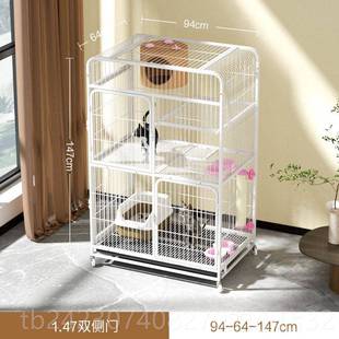 正品猫别墅大笼型特大号猫三层家用猫猫笼子超城大自由空间室内屋