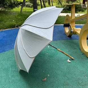 玉兰花花伞雨两用自包边蓝白瓣长柄 雨伞女创意个性 正品 包动邮新款