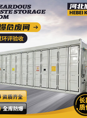 化学品仓库防泄漏危废间标准防爆集装箱危废暂存柜方舱设备暂存处