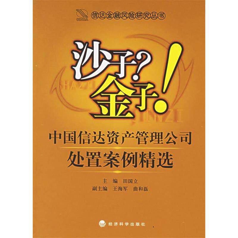 正版新书 沙子?金子!中国信达资产管理公司处置案例精选 田国立  主编 著 经济科学出版社
