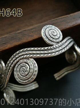 高档泰国清迈手工银手炼古个覆性化银转首饰202扭5新利基设计开放