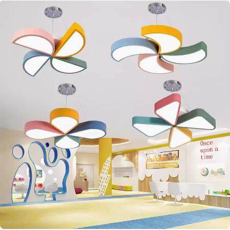 风车吊灯LED幼儿园教室卡通创意造型灯儿童游乐场早教中心过道灯