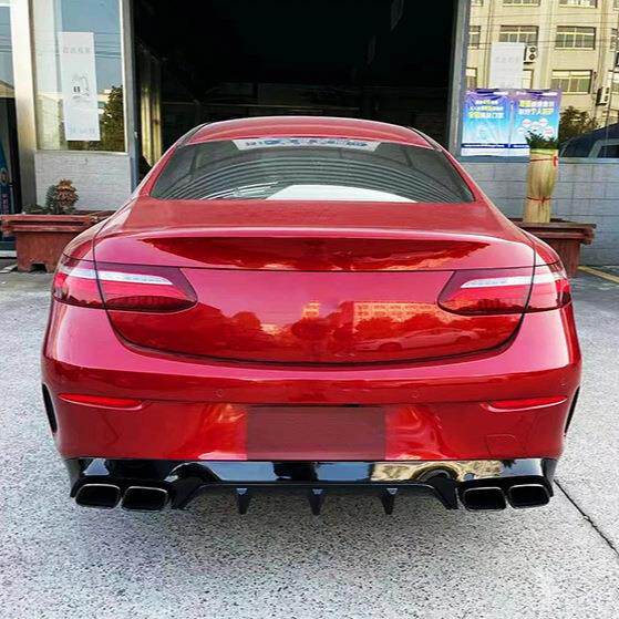 17-23款奔驰E级C238 Coupe两门 E200300排气管改装AMGE63后唇尾
