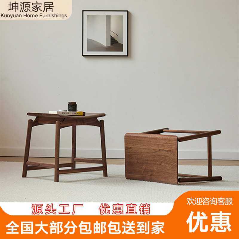 北美黑胡桃木凳子全实木新中式茶桌凳子简约家用茶几凳矮凳换鞋凳,3C数码配件,摄像机配件,淘宝优惠券,粉丝福利购,淘宝优惠卷