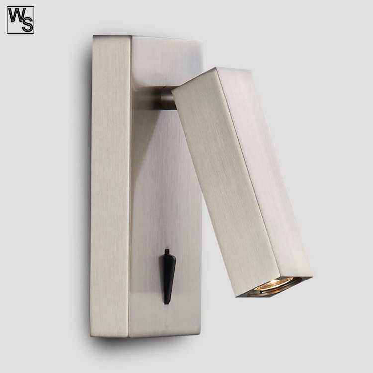 威尚LED小壁灯 酒店客房床头阅读灯 3W明装床头射灯 中山厂家