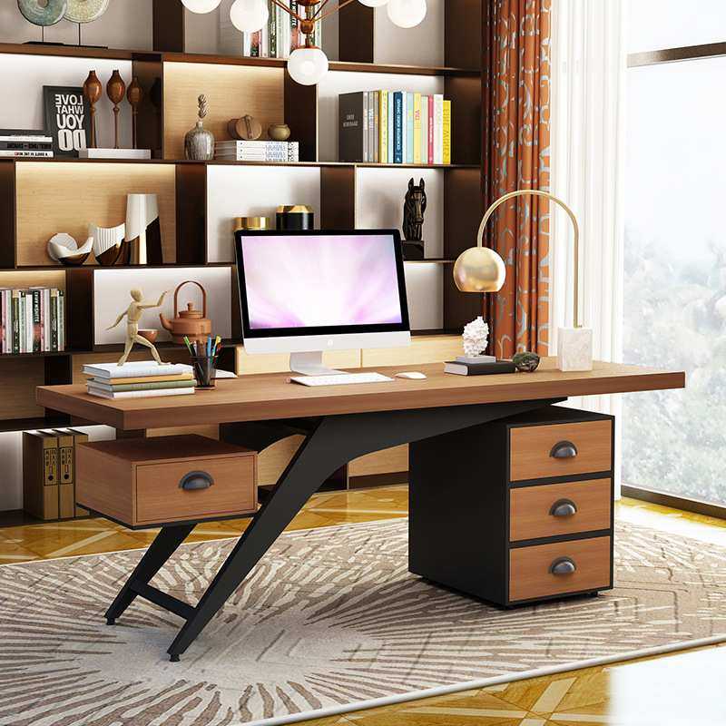 老板桌办公桌简约现代实木总裁桌家用新中式创意经理主管桌椅组合,3C数码配件,摄像机配件,淘宝优惠券,粉丝福利购,淘宝优惠卷