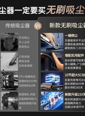 2尘j无刷车载吸器车用无线充汽车家用大253电吸Z力除