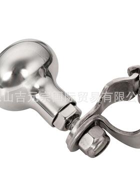 不锈钢316方向把手助力球旋船转球握旋LDD转万向球省盘力球游把艇
