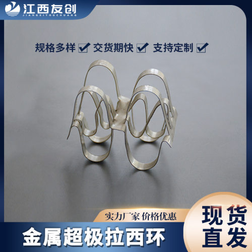 大量销售 304不锈钢化工散堆填料双层共轭环SS304金属超级拉西环