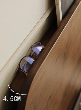 北美胡桃木床新现代木简约美式EBH复古床中式床卧室黑全实木原双