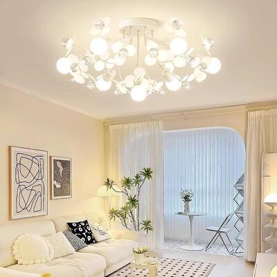 奶油客主灯吊灯大厅34138餐厅主卧室顶灯具现代简厅约风大气吸创