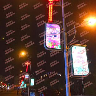 湖南630型材复古灯笼型路灯杆上的道灯箱宁波仿古旗架电铝线杆广