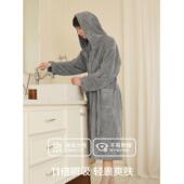 浴速袍男吸水干冬人袍浴巾酒店浴衣情侣款 男 成可穿睡长FS757569款