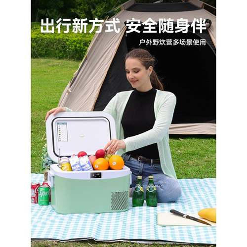 冰205新款747车载冰箱车2家两用12v24v20v压缩机记制冷户外2小型