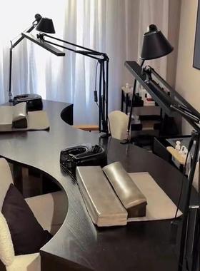 J意^茗师风2024新款S型美桌125甲桌中古美甲椅套装美甲店桌异形