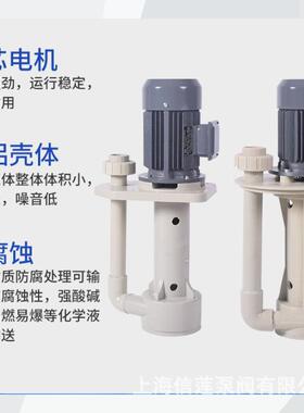 塑料液下HTO化泵立式工防腐泵耐酸碱高温槽水循内环污泵喷淋塔离