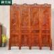 东阳木雕樟木中香式 浮风木雕移动折叠屏535实仿古客厅玄关隔断墙