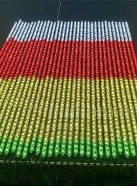 RGBW七彩led硬灯条告500幻四合一灯彩条125硬灯条v防水黑色灯槽灯