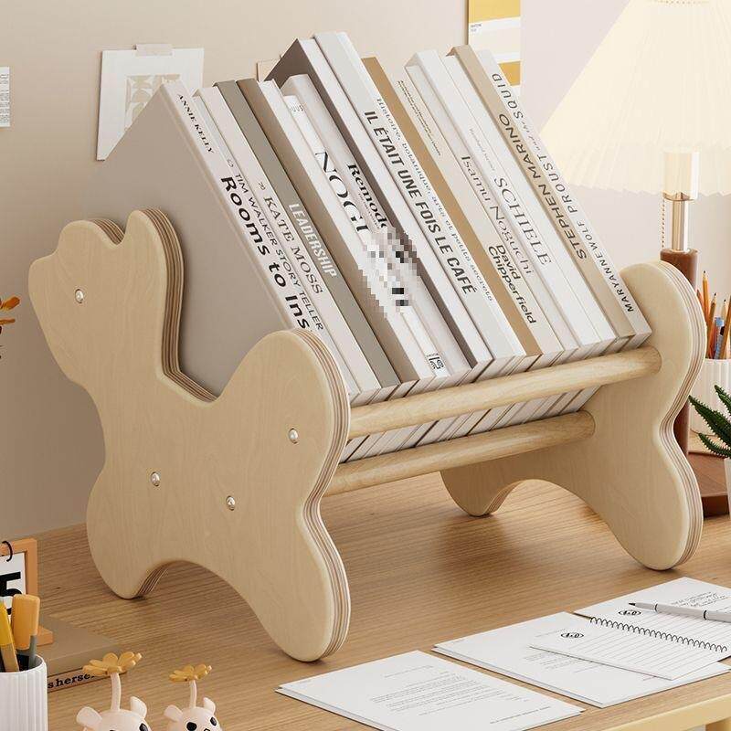 创小狗书立架学生桌面XSF卡通意收纳书办公桌整理书靠架挡摆书件