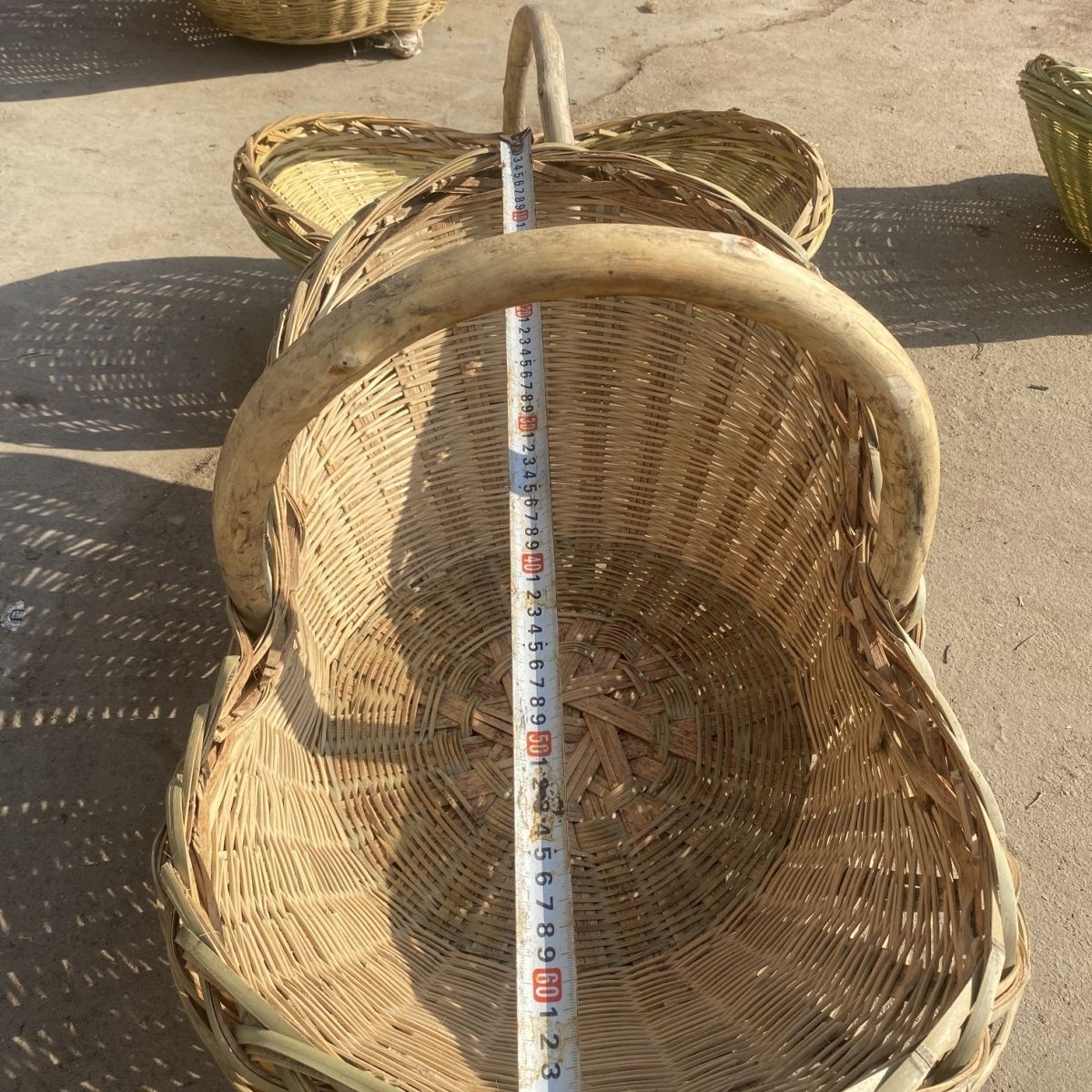 纯手工竹编水果篮手提家用