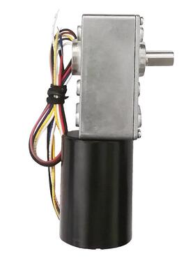 A584电0-3650蜗杆直达流机齿轮TWZ减速电机带自锁功能24V马动微型