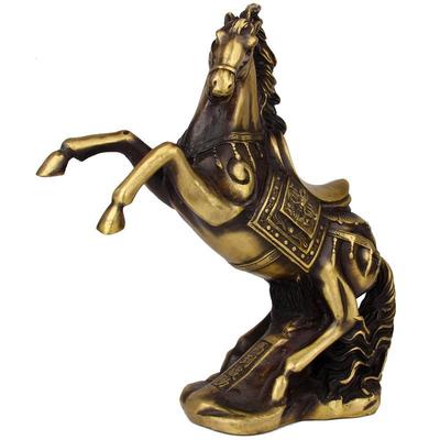 擦黑色铜马MSW摆马件铜家到成功铜生肖马十二生肖居客厅马摆件