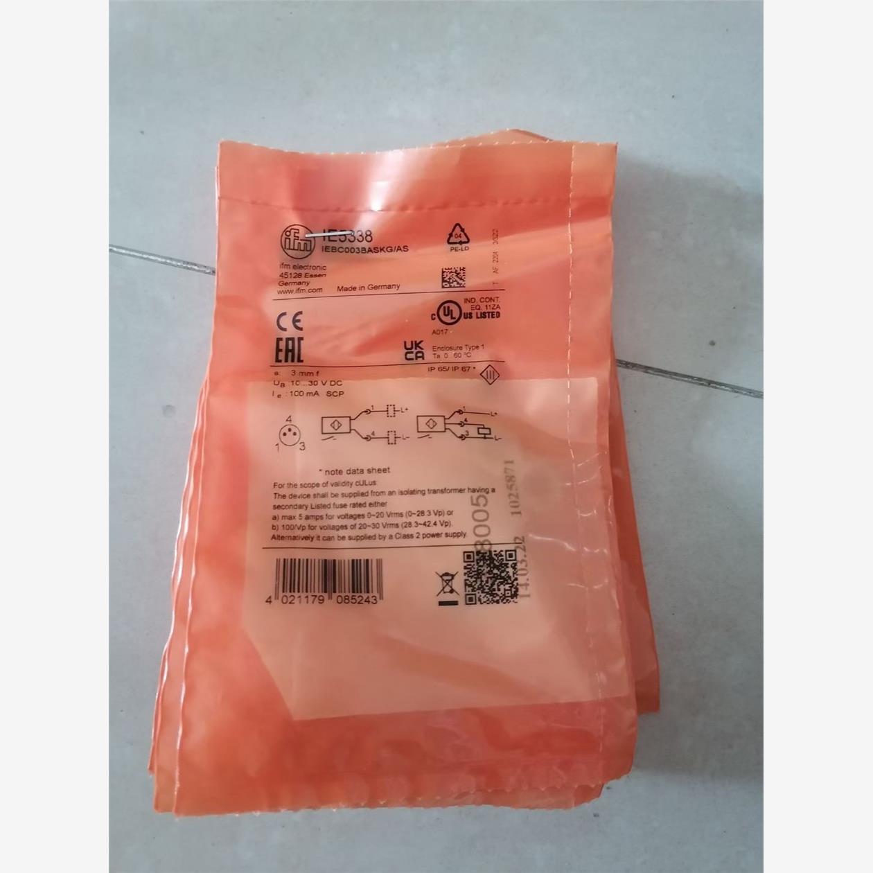 IFM易福门 传感器接近开关IE5338 江西有售