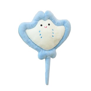 魔鬼鱼玩偶抱枕毛绒玩具可爱魔鬼鱼娃娃睡觉鱼公仔礼物女鳐鱼靠垫