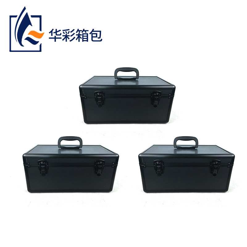 发型师专用带锁车载手提五金收纳箱铝合金工具箱带锁设计