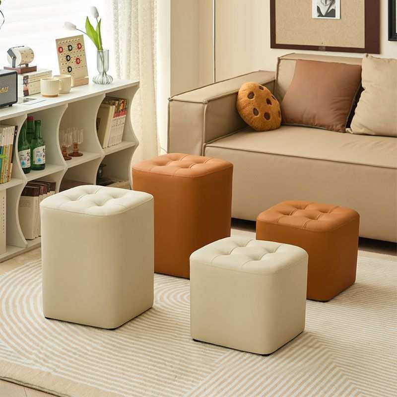 凳子沙发轻奢家用板凳客厅茶几矮凳脚踏方凳简约创意门口换鞋坐墩,3C数码配件,摄像机配件,淘宝优惠券,粉丝福利购,淘宝优惠卷