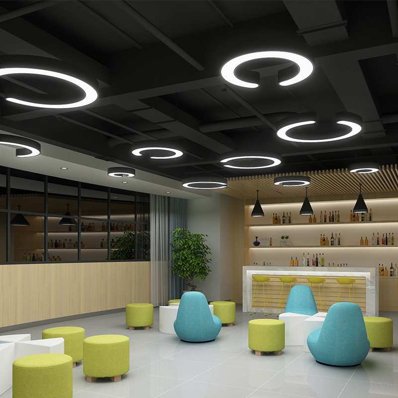 设计师造型灯具创意个性网咖办公室健身房服装美发店铺工业风吊灯