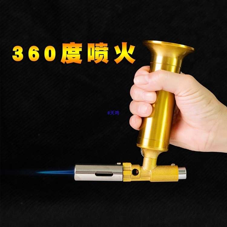 新款验金枪熔金烧充气铜喷枪烘焙烧烤喷火枪烧猪毛焊枪点火器