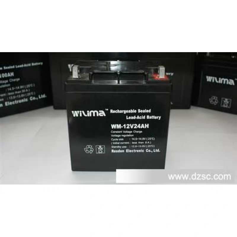 威马蓄电池WM-12V24AH 路灯照明 12V24AH 直流屏UPS 电源现货包邮