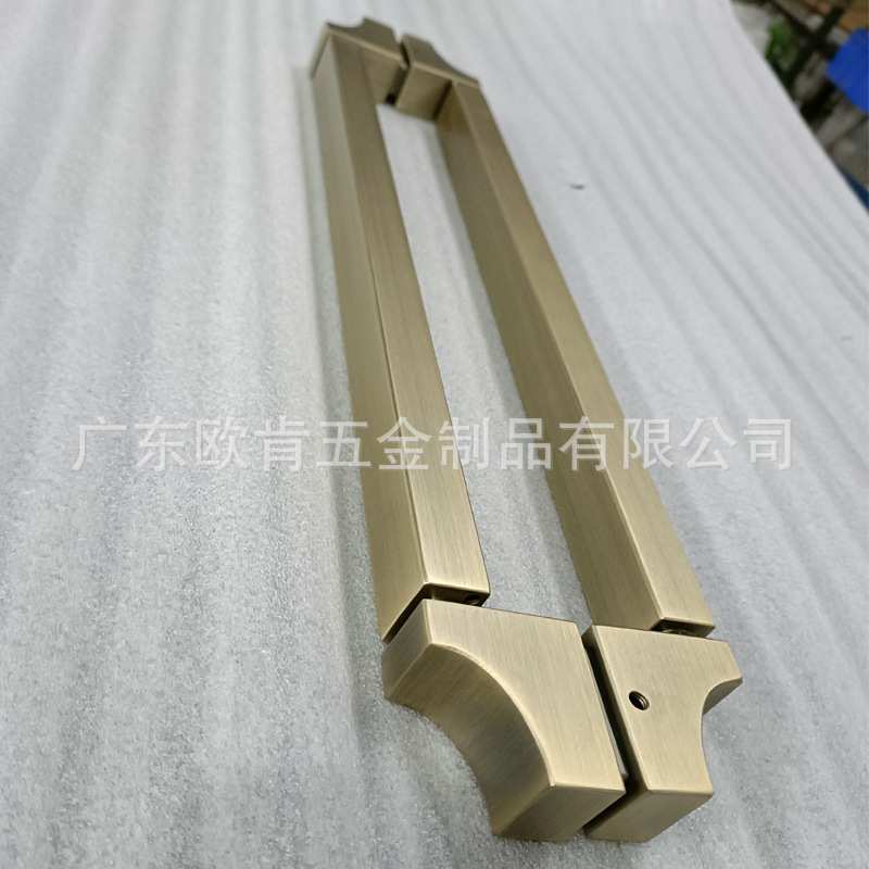 欧肯五金酒店旅馆浴室玻璃门不锈钢拉手冲凉房淋浴门把手轻奢定制
