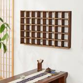 复古茶杯78438茶格架子储物博古墙上架壁挂式 多具格置物架方块收