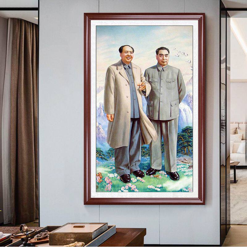 十字绣2025新款线绣手工自己毛泽东毛主席周恩来满绣全身画像刺绣