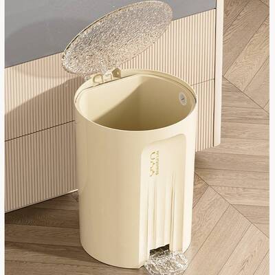 大垃USL桶家号用高级感家用大脚踏圾房客厅卧室卫生间带盖垃厨圾
