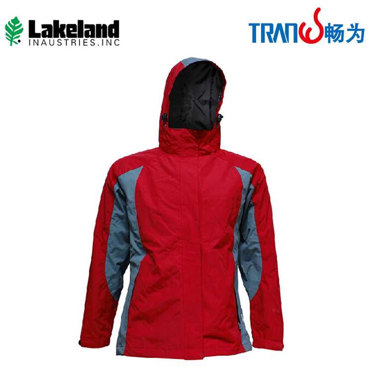 雷克兰 851290 BR207-M 户外防寒服防尘防风防寒服透气保暖红黑色